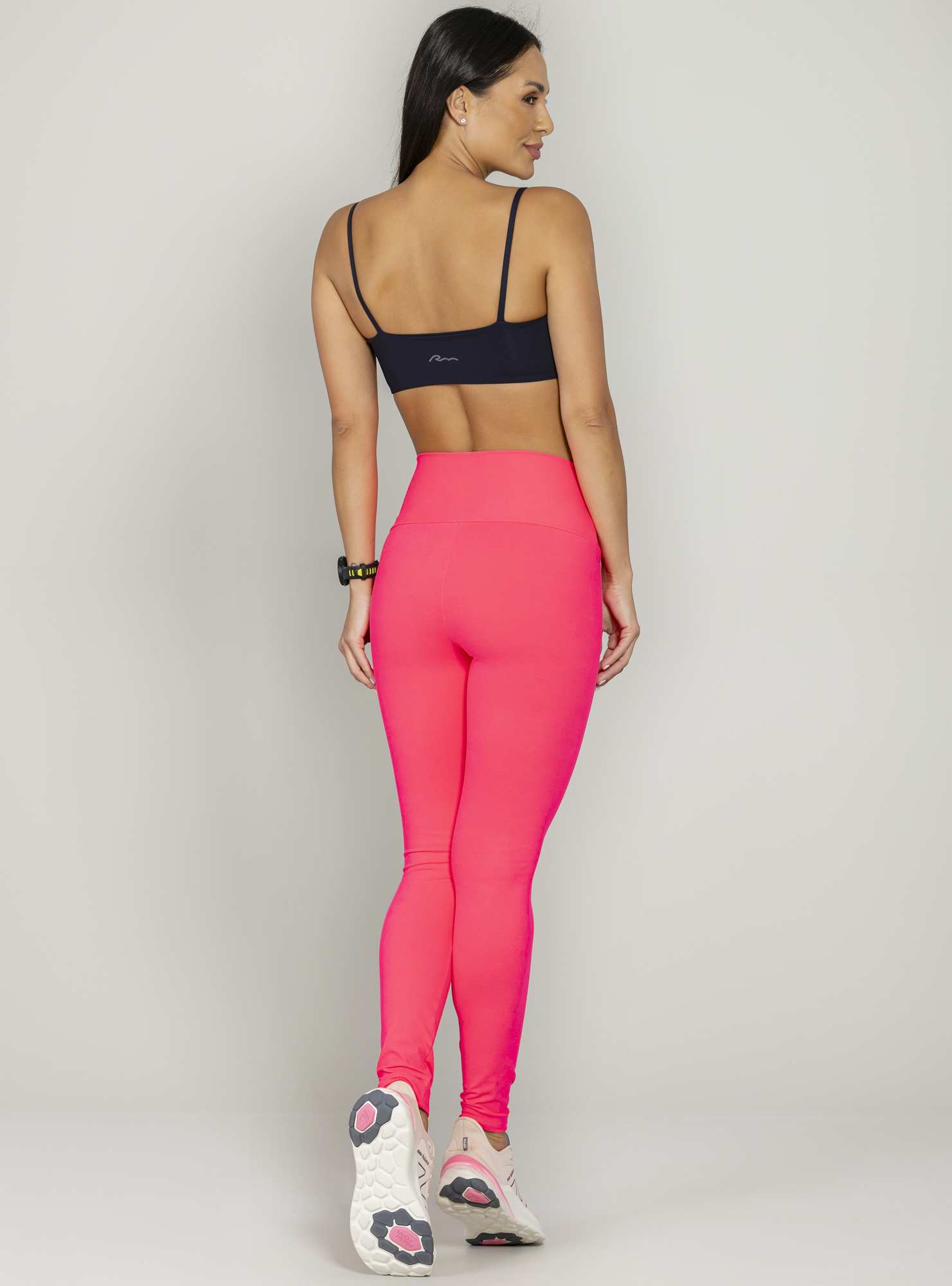 Legging Cós Alto Essencial Rosa 12