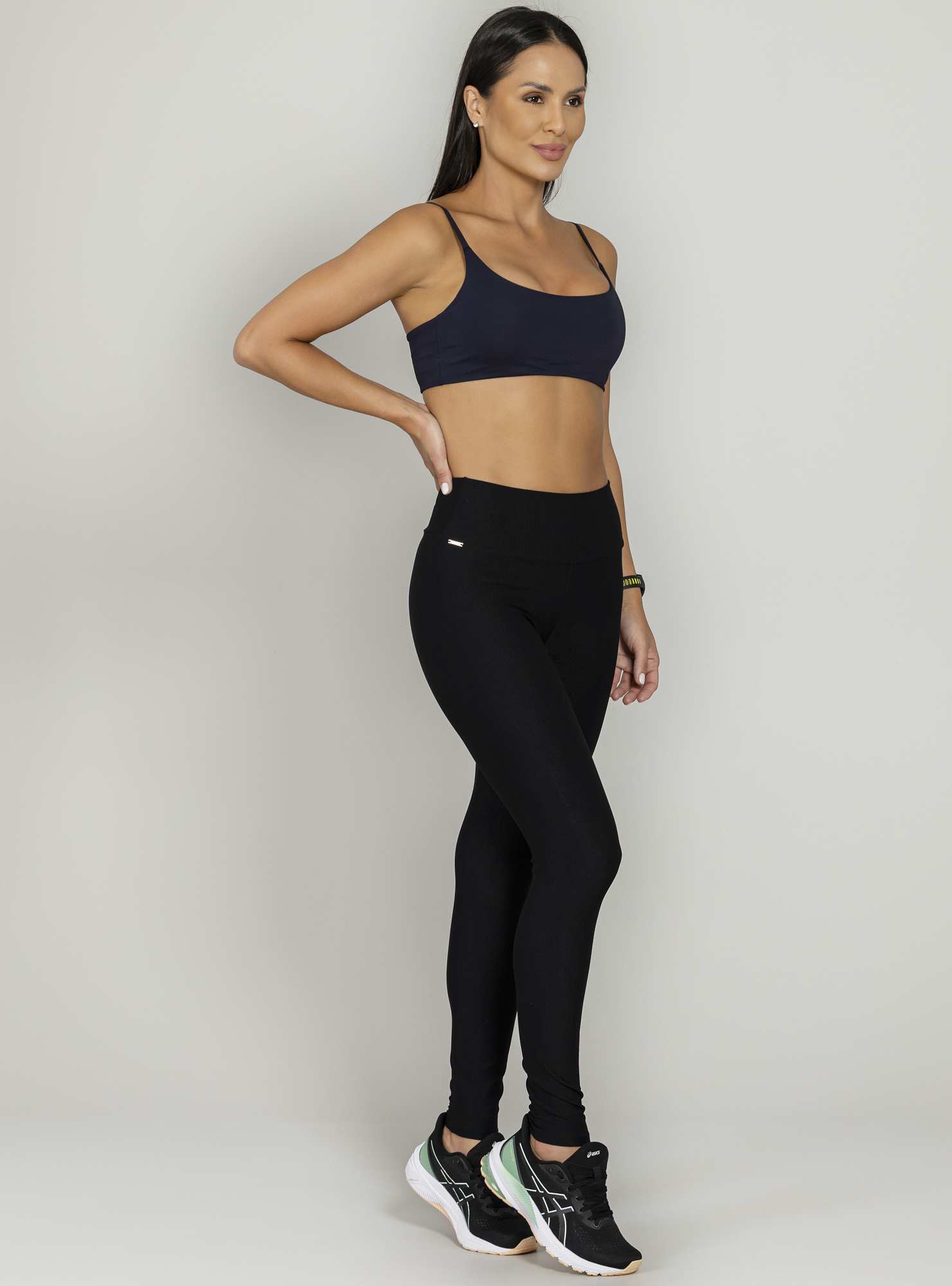 Legging Cintura Alta 06806 Preto Preto