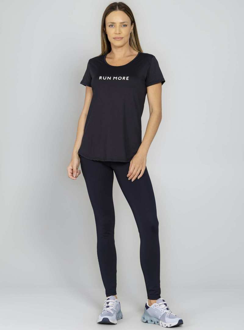 Blusa Alongada Preto / Branco