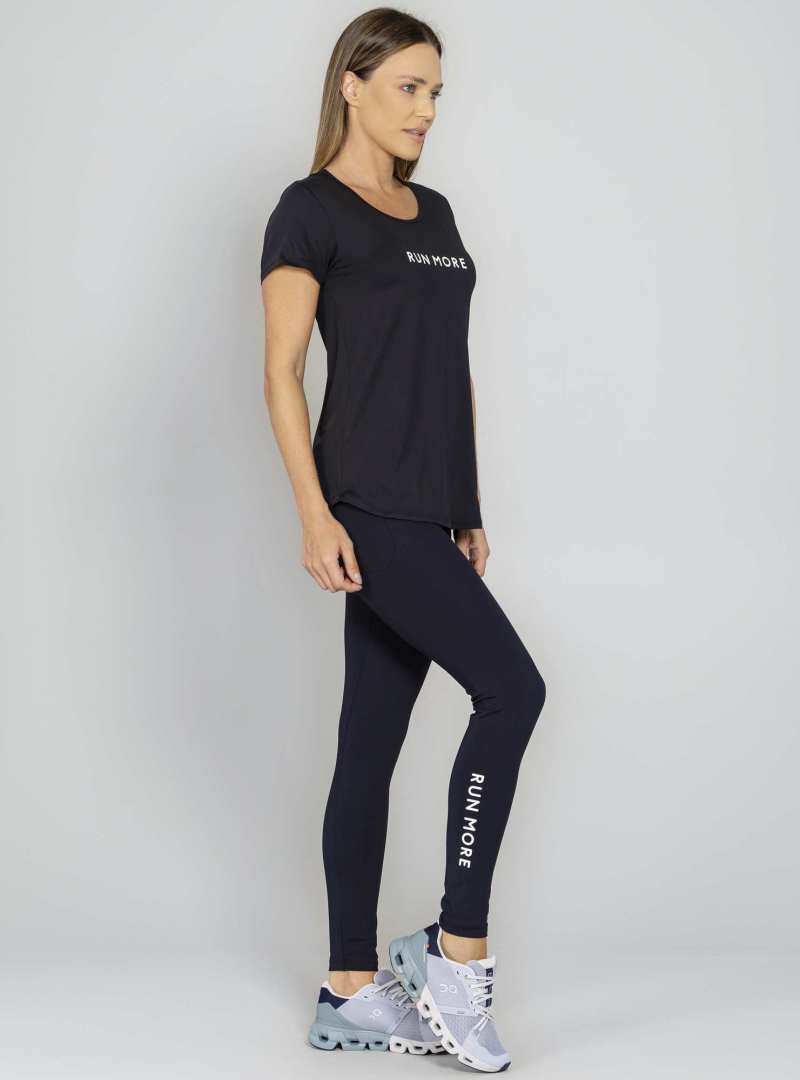 Blusa Alongada Preto / Branco