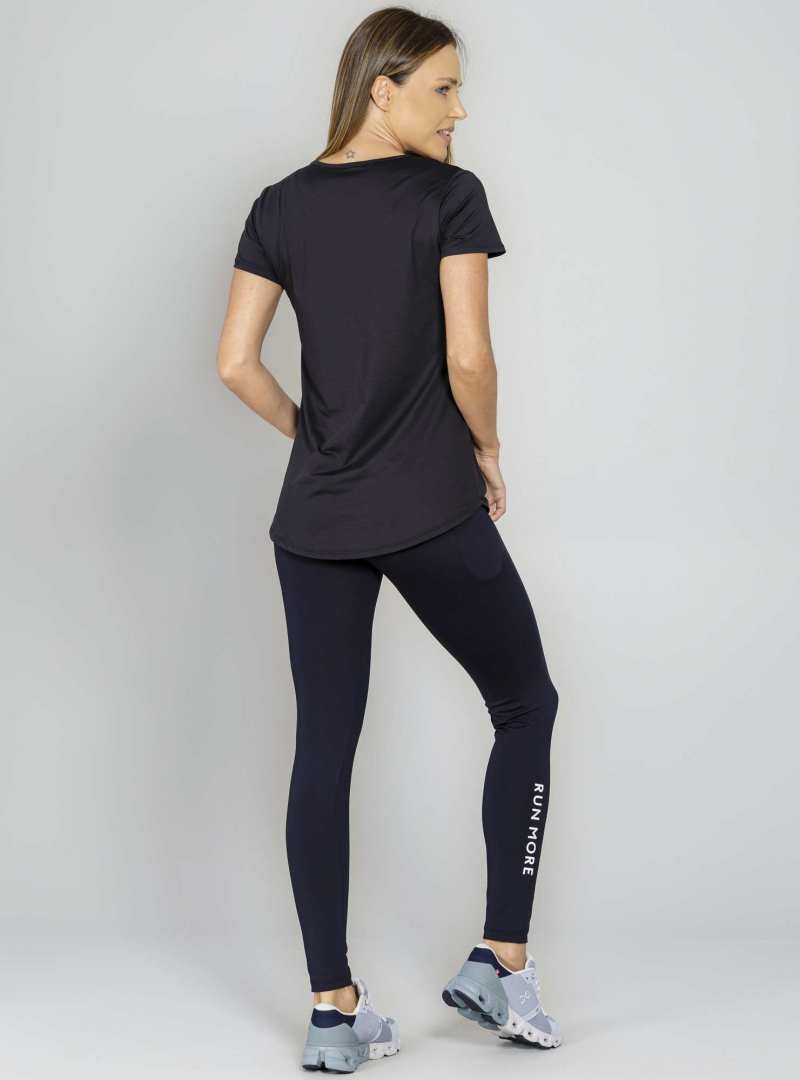 Blusa Alongada Preto / Branco